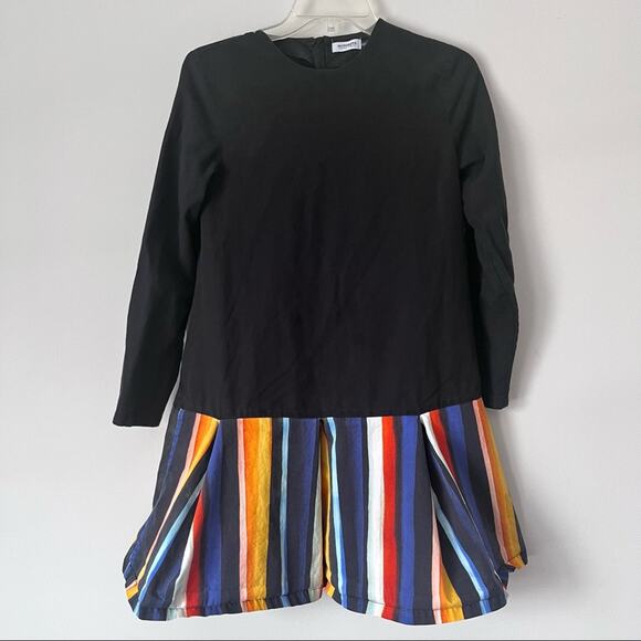 Motoreta girls  black multi striped flapper dress size 12/13 - Picture 4 of 10